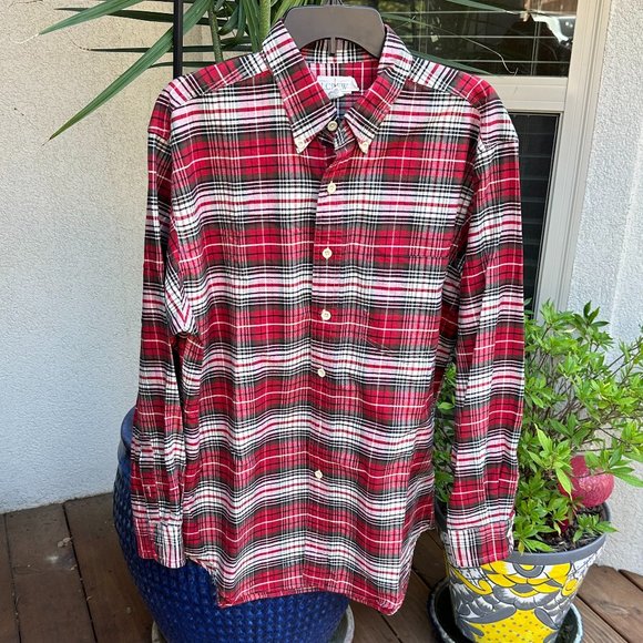 J CREW Men's Button-Down Tartan Plaid Shirt - L - Picture 1 of 8